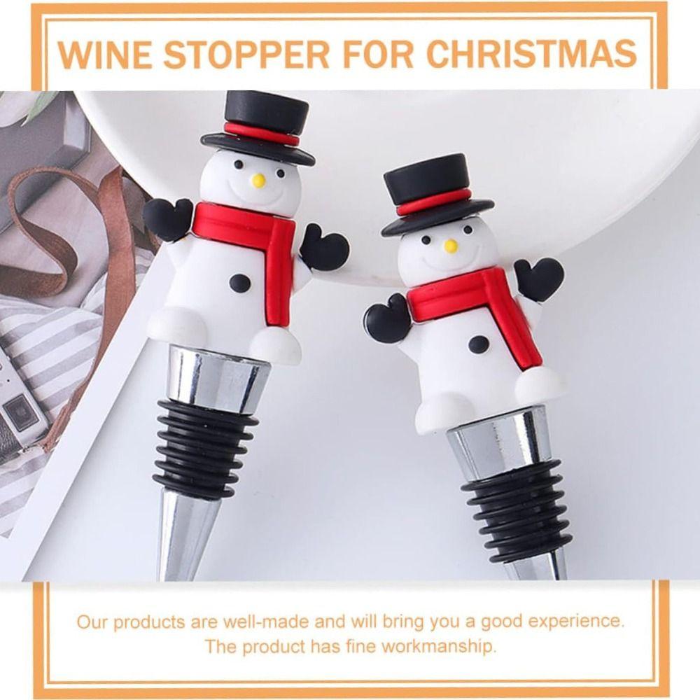 Reusable Metal Wine Corks Twist Cap Christmas Bottle Sealing Plug Durable Wine Sealers Kitchen
