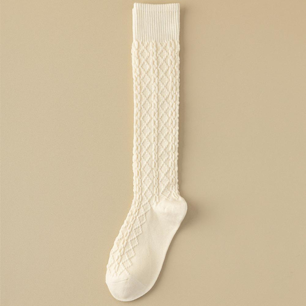 Теплые гольфы до колена однотонные ретро носки в корейском стиле женские чулки для девочек