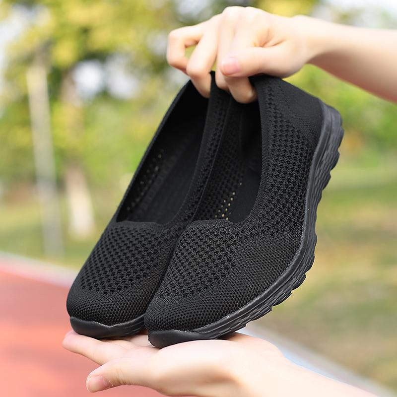 Женская обувь весна/лето дышащая сетчатая обувь на плоской подошве для женщин мокасины легкие кроссовки балетки женская повседневная обувь
