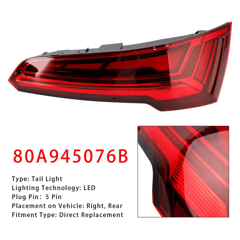Левый/Правый Задний Фонарь LED Для Q5 MK2 FACELIFT 2021-2024 LED 5-контактный