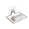 1pc Rustproof Stainless Steel Soap Storage Rack  Wall Mounted Drain Holder With Self-Adhesive Shower Soap Dish Easy Installation