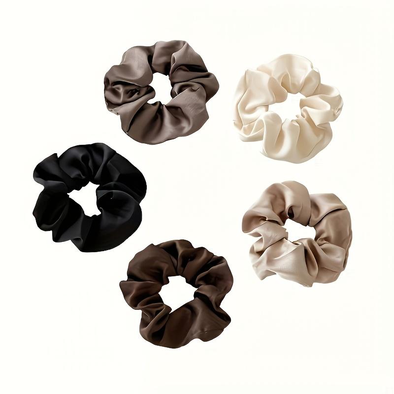 Элегантные атласные резинки для волос, мягкие трикотажные резинки, идеально подходящие для вечеринок, фестивалей и повседневных причесок, аксессуары для волос для женщин