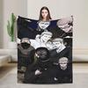 Shutline Korea Manga Blankets  Soft Warm Novelty Plush Throw Blanket For Girls Boys Couch Bed Flannel Bedspread Bed Cover