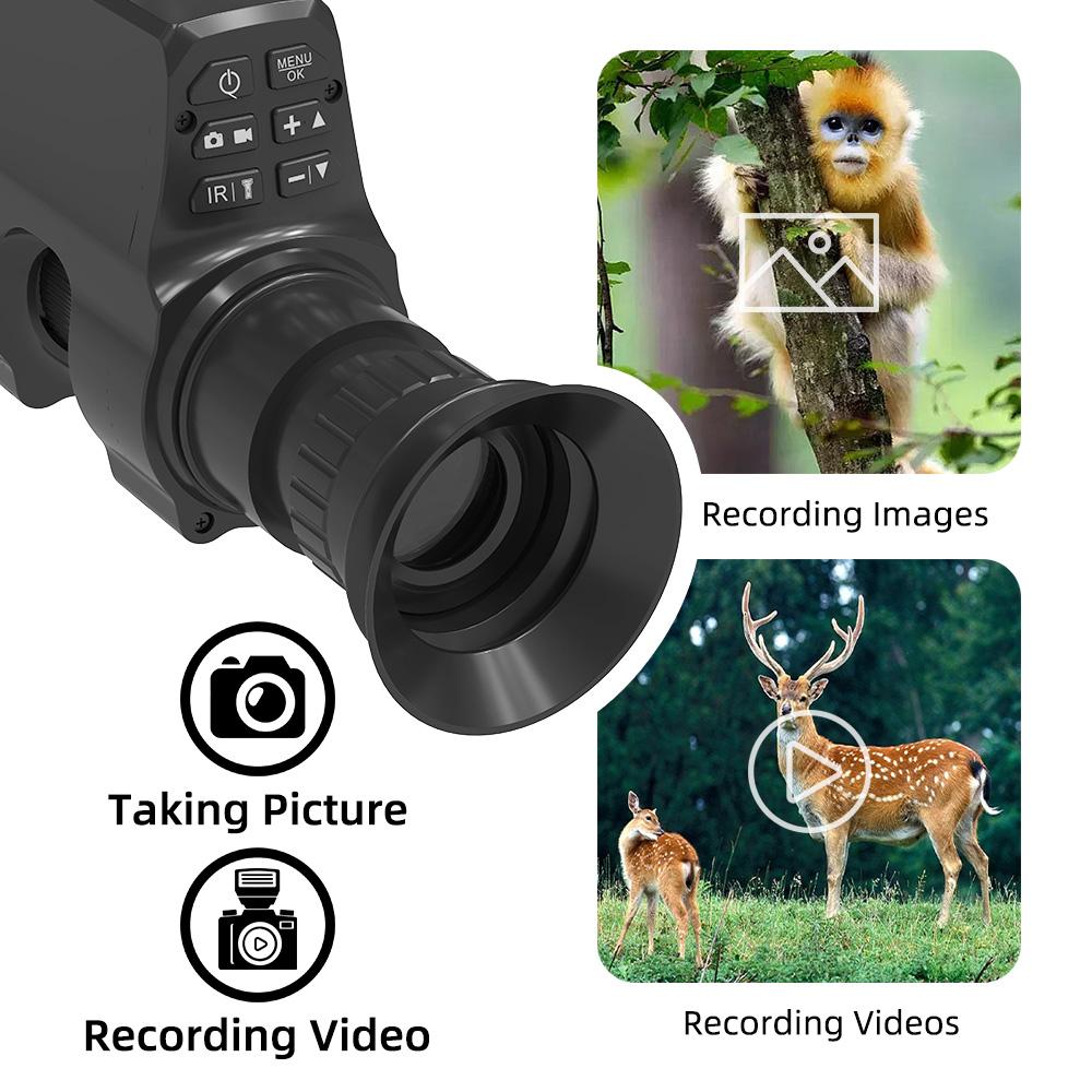 1080P Digital Night Vision Goggles Infrared Night Vision Monocular with  940nm IR Flashlight