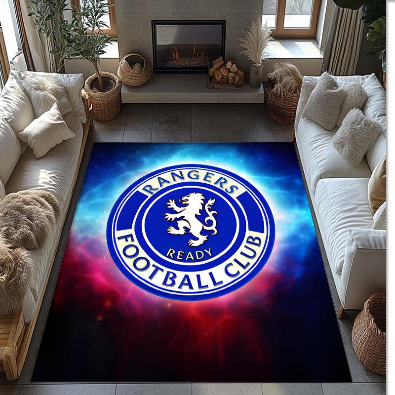 Ranger FC Printed Crystal Velvet Area Rug, Soft Anti-Slip Water Absorbent Floor Mat for Living Room Bedroom