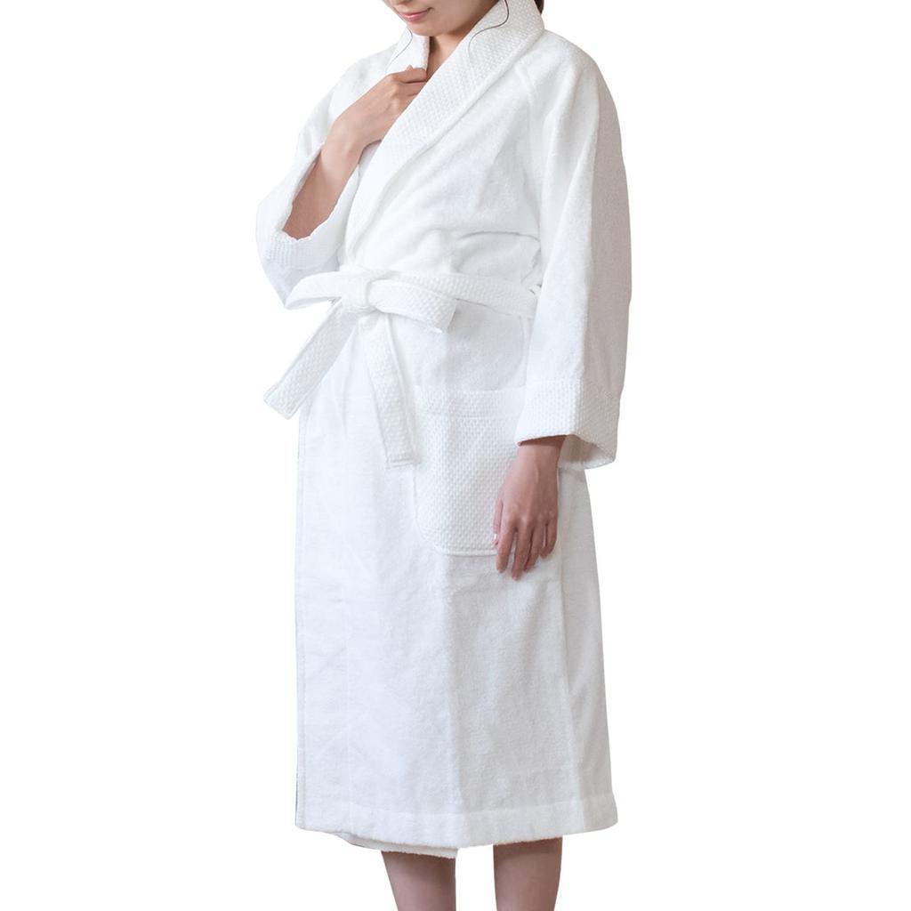 Bloom Imabari Relaxing for Women and Towel Honeycomb Made in Japan Size Bathrobe/Gown Men, Unisex, Fabric, Weave, 100% Cotton, Lightweight,