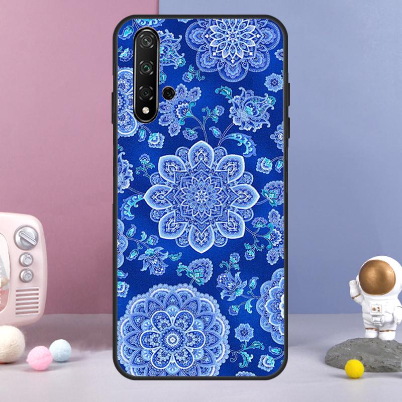 Сине-белый фарфор Для Huawei Nova 5T 9 10 SE 7i 8i 11i 12i Y73 Y90 Y70 Y72 Y61 Y91 Y60 P20 P30 P40 Lite Чехол