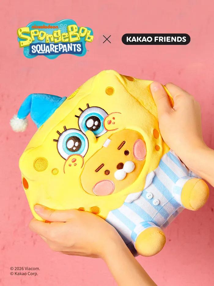 Губка Боб x Kakao Friends Кукла Малыш Губка Боб_Маленький Райан