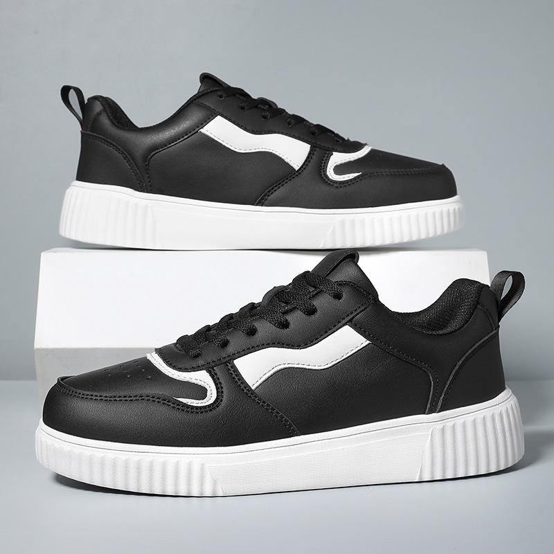 Men's Shoes Autumn Explosion 2024 New Boys Versatile Senior Sense Splicing Board Shoes Casual White Shoes Board Shoes