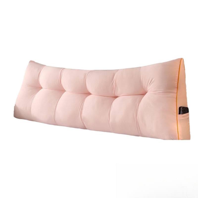 2025 Большой треугольный прикроватный валик - Подушка-спинка для мобильного использования, в стиле татами, мягкий, съемный и моющийся для спальни или дивана