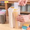 4 Grids Cereals Sealed Jar Kitchen Cereals Storage Box Plastic Food Container Moisture-proof Grain Tank Spaghetti Keep Fresh Box