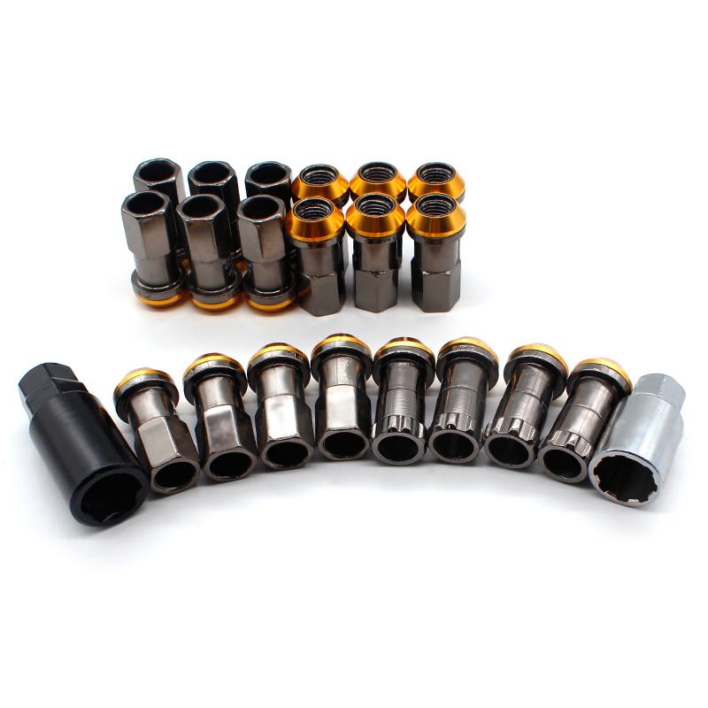 DEFT Racing Композитная Сталь Противоугонные Гоночные Гайки Колес M12x1.5 Автомобильные Противоугонные Диски Ступичные Гайки Для Honda Civic 20 шт