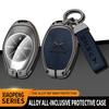 Zinc Alloy Leather Car Remote Key Cover Xpeng P7 P7I P5 G3 G3I G9 G6 Key Fob Car Key Case Protective Cover Auto Accessories