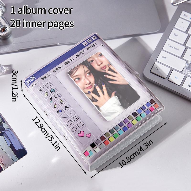 Camera Shape Photocard Holder Kawaii Binder Photocards Kpop Photo Album Card Clollecting Book Students' Supplies