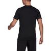Adidas T Shirts Men's Black Crew Neck Moderate Straight Fit GU2771