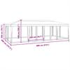 Red Party Tent with 12 Mesh Side Panels 8x4 m HDPE