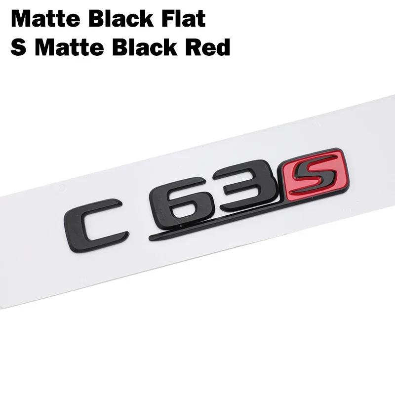 Car Tuning For Mercedes Benz AMG C Class W204 W205 C63 C63S Letter Logo 3D ABS Sticker Car Rear Trunk Emblem Nameplate Decals QX8