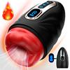 Automatic Oral Vibrator Sucking Male Masturbator Penis Trainer with 9 Sucking and Vibrating Modes Heated Male Sex Toys