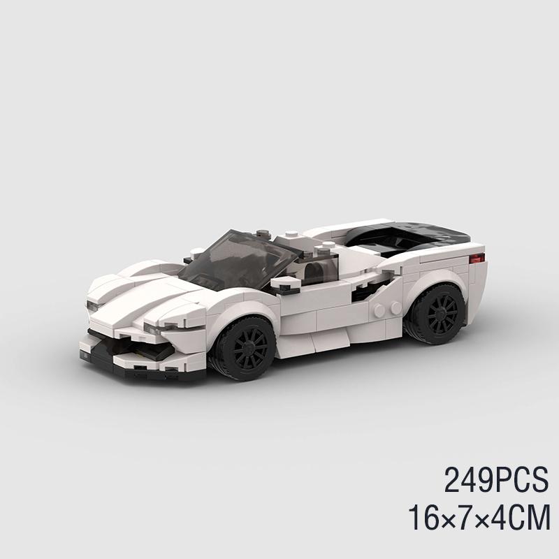 MOC City Speed ​​Sport Racing Car Model Building Blocks Convertible Super Race Bricks Rally Vehicle Toy Technical Christmas Gift