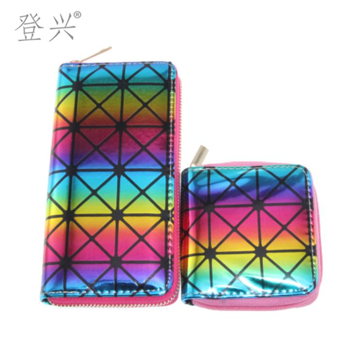 New Graffiti Fashion Laser PU Long Wallet, Clutch Card Bag Wallet