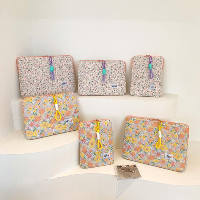 Новая стильная женская сумка для ноутбука и iPad - 11/13/15 дюймов, свежий цветочный дизайн