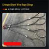 Heavy-Duty Oiled Steel Wire Rope Sling