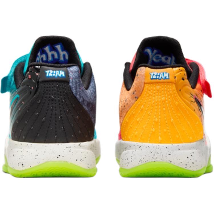 Kool Aid x Nike Ja 2 Нескользящие Устойчивые к истиранию Низкие Детские Баскетбольные Кроссовки Красный Синий IF3949-800