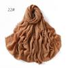 High-Quality Cotton Linen Gauze Scarf: Breathable, Encrypted Sunscreen, Four-Circle Fringe Shawl, Women's Malay Head Scarf