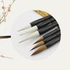 6pcs/set Stationery Student Chinese Calligraphy Brown Weasel Hair Writing Brush Brush Pen