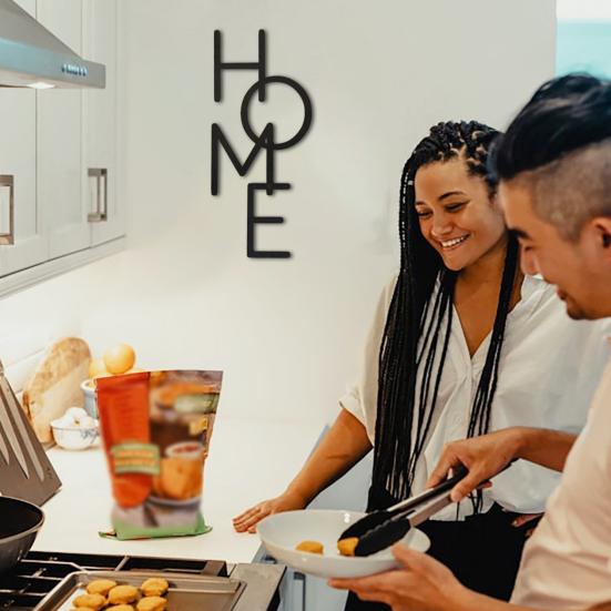 Wooden HOME Wall Decoration Farmhouse Rustic Hollow Letter Wall Art Home Bedroom Living Room Kitchen Wall Decorative Sign