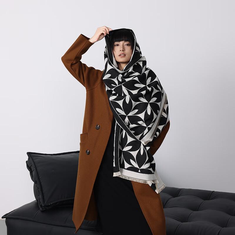 Korean Style Triangle Pattern Imitation Cashmere Scarf