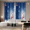 Шторы Дверные шторы Рождественские солнцезащитные шторы Затемняющие шторы из ткани Цифровая печать Снеговик Перфорированные