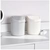 Small Tabletop Trash Can With Lid, Household Office Desk Storage Box, Bedroom Cleaning Work Area Mini Trash Bin