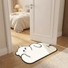 Cartoon Bathroom Floor Mat Quick Dry Decorative Door Mat Small Rug Entry Door Mat  Kitchen