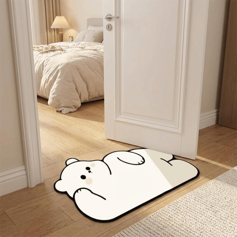Cartoon Bathroom Floor Mat Quick Dry Decorative Door Mat Small Rug Entry Door Mat Kitchen