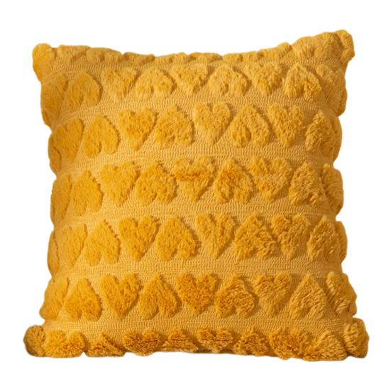 Наволочка с 3D-узором в виде сердца, короткая плюшевая наволочка со скрытой молнией для спальни, гостиной, дивана, украшения для новогодней вечеринки