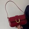 Red Underarm Bag Women Christmas Gift Retro Patent Leather Shoulder Bag Fashion Trendy Crossbody Bags Ladies Chic Handbag