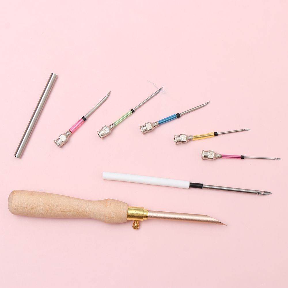 All models Knitting DIY Poke Needle Poking Cross Stitch Tools Embroidery Stitch Punch Needle Tool