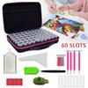 Ящик для хранения аксессуаров для алмазной живописи на 60 слотов, органайзер для вышивки