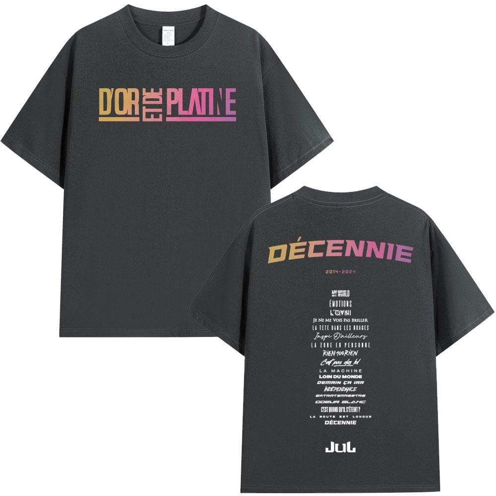 Rapper Jul Graphic T Shirt Unisex Women Clothing Fashion Hip Hop Tshirt Casual High Quality Cotton Short Sleeve Oversized Tshirts