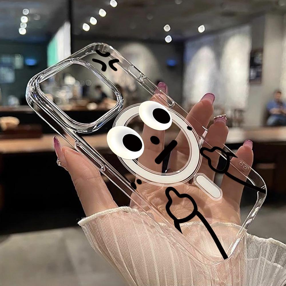 Магнитный чехол для телефона для iPhone 12 14 16 17 Pro 17 16 15 14 13 12 Pro Max 12 13 14 15 16 Высококачественный противоударный чехол Полная защита Милый стиль