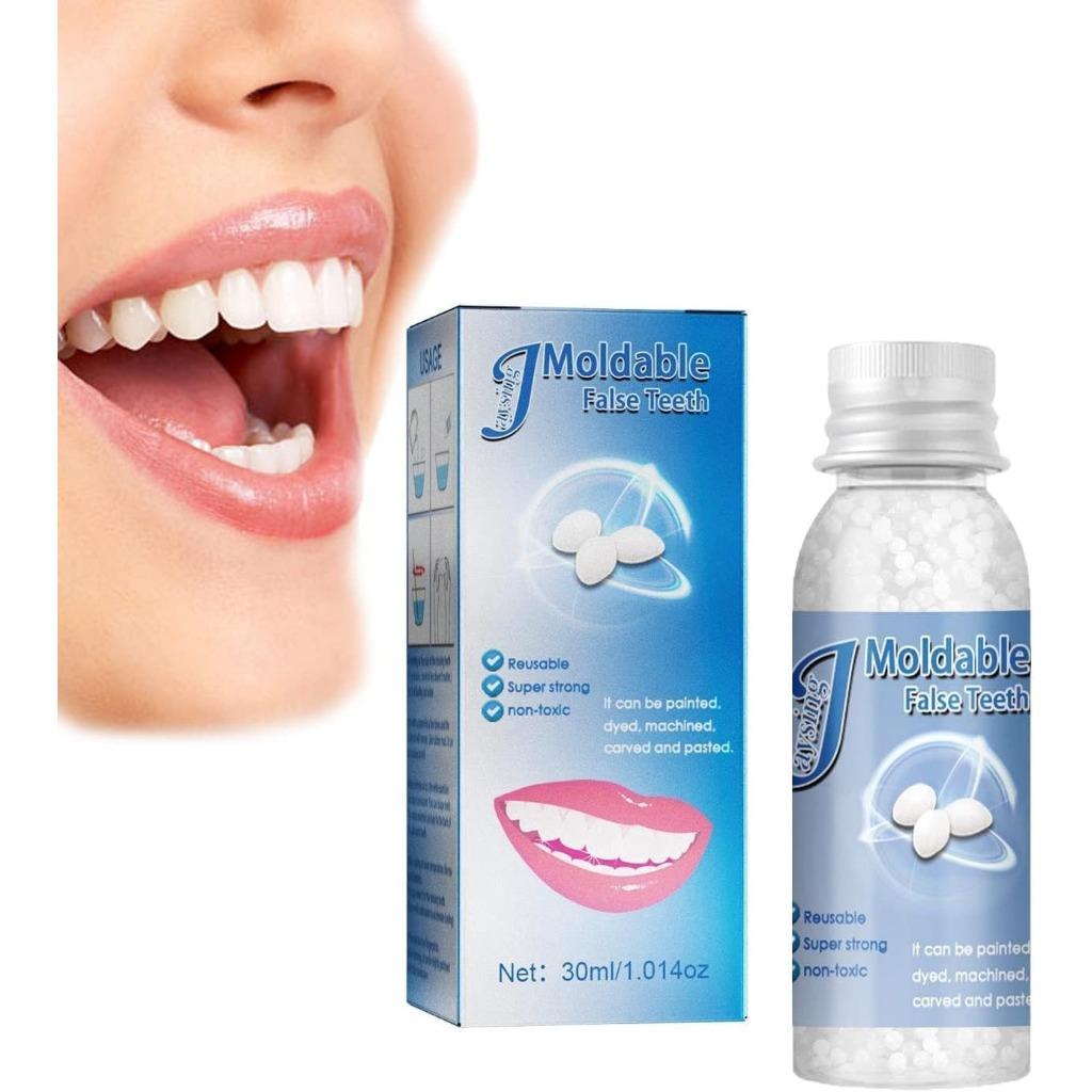 Гранулы для ремонта зубов. Набор для временного ремонта зубов. Многоразовые бусины. (1шт, 30мл)