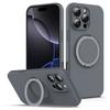 For iPhone 16 Pro Max Case Compatible with MagSafe Rotating Metal Kickstand PC + Silicone Phone Cover