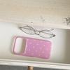 Магнитный чехол для iPhone 14/13 с закругленными краями и рисунком в горошек - Ударопрочный, подходит для Apple 17/16/15 Pro Max