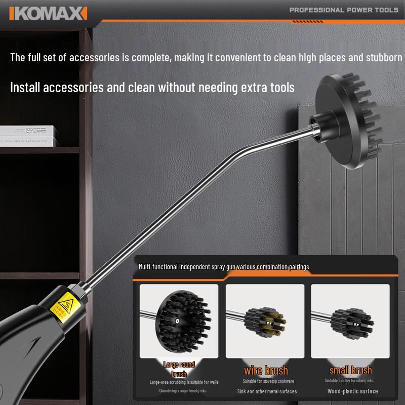 KOMAX High-Pressure Household Steam Cleaner CN plug (adapter included)