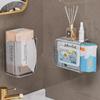 Wet Wipe Box Wall Mounted Wipe Tissue Organiser Box Self-Adhesive Paper Towel Dispenser For Kitchen Bathroom