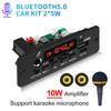 Wireless Bluetooth MP3 Decoder Board 10W DC 5V Amplifier DIY Car MP3 Player Audio FM Radio Handsfree Call Recording Support Microphone