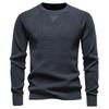 2025 Autumn and Winter New Round Neck Fashionable Solid Color Sweater Men's High-quality Business Casual Knitted Men's Sweater