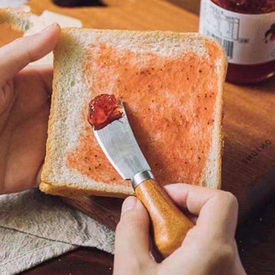 Вертикальный нож для масла с ручкой из массива дерева, нержавеющая сталь, шпатель для сыра для тостов, джема, нескользящий инструмент для намазывания арахисового масла