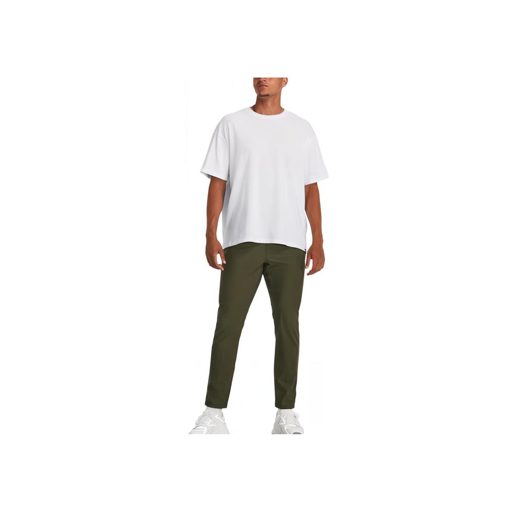 Under Armour Ua Oversize Heavyweight Short Sleeve Solid Color A-Neck T Shirt Men Tops White 1384037-100